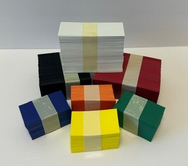Shelf Chip,Colors, 1.22" x .010" x 2.0"